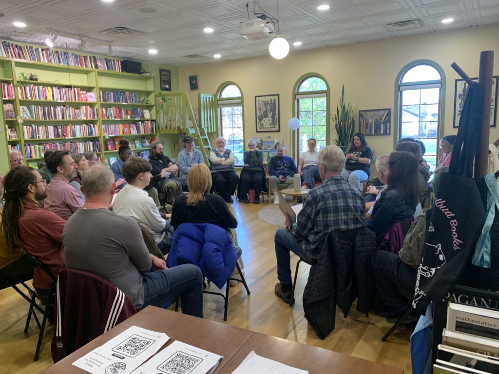 Audience from the reading of Brennen Edwards' The Dead Pets Club.
